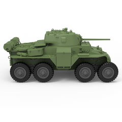 Detail view of SSMODEL 359 Scale Military Model Kit USA T18E2 Boarhound Armored Car Model