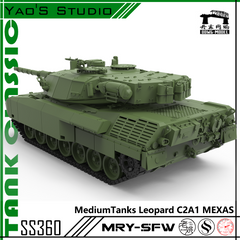 Detail view of SSMODEL 360 Military Model Kit Canada Leopard C2A1 MEXAS Medium Tank Model