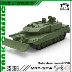 SSMODEL 366 Military Model Kit Germany Leopard 2 Medium Tank PSO 3D Printed Resin Model Kit by SSMODEL