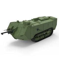 SSMODEL 371 Military Model Kit Great Britain Medium Tanks Char d'assaut 'Saint-Chamond' 3D Printed Resin Model Kit by SSMODEL