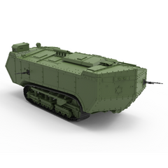 Detail view of SSMODEL 371 Military Model Kit Great Britain Medium Tanks Char d'assaut 'Saint-Chamond' Model