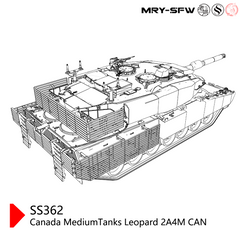 SSMODEL 362 Military Model Kit Canada Leopard 2A4M CAN MediumTank