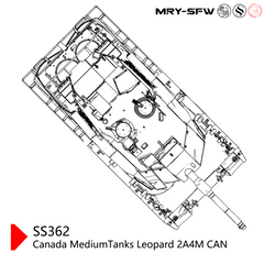 SSMODEL 362 Military Model Kit Canada Leopard 2A4M CAN MediumTank