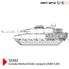 SSMODEL 362 Military Model Kit Canada Leopard 2A4M CAN MediumTank
