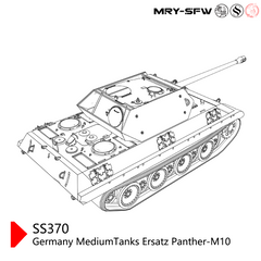 SSMODEL 370 Military Model Kit Germany Ersatz Panther M10 Medium Tank