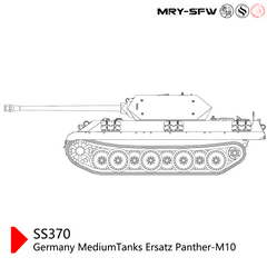 SSMODEL 370 Military Model Kit Germany Ersatz Panther M10 Medium Tank