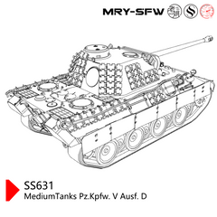 SSMODEL SS631 Military Model Kit Germany MediumTanks Pz.Kpfw. V Ausf. D