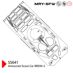 SSMODEL SS641 Military Model Kit USSR Armoured Scout Car BRDM-2