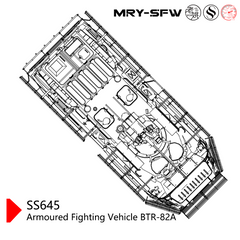 SSMODEL SS645 Military Model Kit Russia Armoured Fighting Vehicle BTR-82A