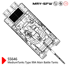 SSMODEL SS646 Military Model Kit Chnia MediumTanks Type 99A Main Battle Tanks