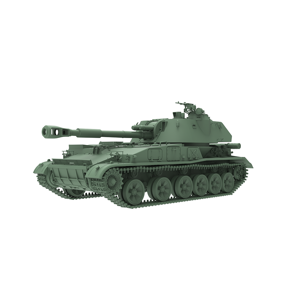 SSMODEL SS644 Military Model Kit USSR Self-Propelled Artillery 2S3 Akatsiya 3D Printed Resin Model Kit by SSMODEL