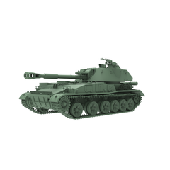 SSMODEL SS644 Military Model Kit USSR Self-Propelled Artillery 2S3 Akatsiya 3D Printed Resin Model Kit by SSMODEL