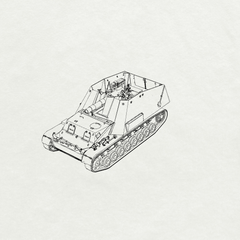 MRY-SFW SS771 Military Model Parts German Hummel Resin Tank Military Tank Model Hobby Collection Unassembled Unpainted