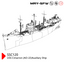 SSMODEL SSC120S Military Model USS Cimarron (AO-22)auxiliary ship Full Hull