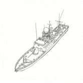 SSC149S Military Model IR La Combattante IIa Missile Boat Full Hull