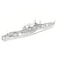 SSC151S Military Model INS Blackwood Class Frigate Full Hull