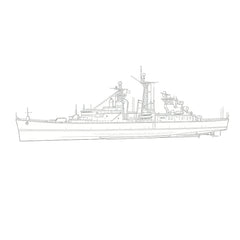 SSC157S Military Model USS Galveston Class Little Rock CLG-4 Missile Cruiser Full Hull