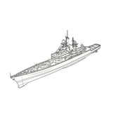 SSC164S Military Model USS Leahy Class Cruiser 1968 Full Hull