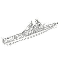 SSC167S Military Model USS Virginia Class Cruiser Full Hull