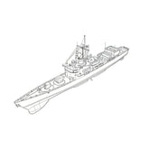 SSC168S Military Model USS Brooke Class FFG1 Guided Missile Frigate Full Hull