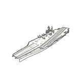 SSC169 Military Model USS Kitty Hawk Class CV-66 Aircraft Carrier Water Line