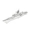 SSC170S Military Model SNS Baleares Class Frigate Full Hull 3D Printed Resin Model Kit by SSMODEL