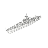 SSC171 Military Model HMS Battle Class Destroyer Water Line 3D Printed Resin Model Kit by SSMODEL