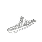 SSC172 Military Model CNS Type 6610 Minesweeper Water Line 3D Printed Resin Model Kit by SSMODEL
