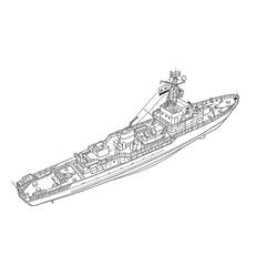 SSC174S Military Model USSR Soviet Union T43K Class Minesweeper Full Hull 3D Printed Resin Model Kit by SSMODEL
