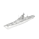 SSC175 Military Model CNS Chengdu Class Frigate Water Line 3D Printed Resin Model Kit by SSMODEL