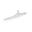 SSC176 Military Model CNS Hainan Class Submarine Chaser Water Line 3D Printed Resin Model Kit by SSMODEL