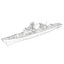 SSC177S Military Model CNS Luda I Class Destroyer Full Hull 3D Printed Resin Model Kit by SSMODEL