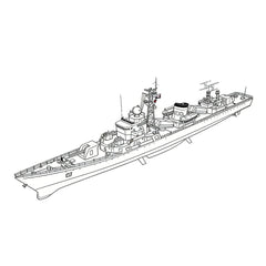 SSC178S Military Model CNS Jianghu II Class Frigate Full Hull