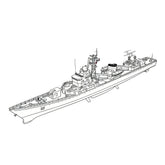 SSC178 Military Model CNS Jianghu II Class Frigate Water Line