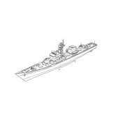 SSC180S Military Model CNS Jianghu I Class Frigate Full Hull 3D Printed Resin Model Kit by SSMODEL