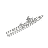 SSC181S Military Model CNS Jiangdong Class Frigate Full Hull 3D Printed Resin Model Kit by SSMODEL