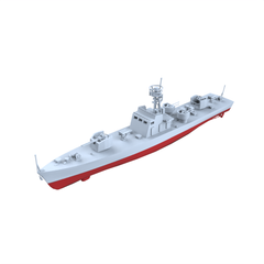 MRY-SFW SSC199S China Navy Shanghai-class Type 0111 Fast Patrol Gunboat Full Hull Resin Warship Military Ship Model Hobby Collection Unassembled Unpainted