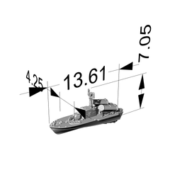 MRY-SFW SSC201 China Navy Ho Gu-class Type 024 Missile Boat Water Line Resin Warship Military Ship Model Hobby Collection Unassembled Unpainted