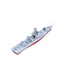 MRY-SFW SSC200S China Navy Shanghai-class Type 0111S Anti-Submarine Patrol Gunboat Full Hull Resin Warship Military Ship Model Hobby Collection Unassembled Unpainted
