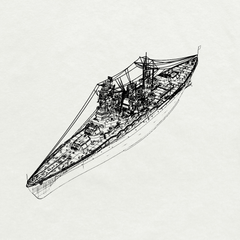 MRY-SFW SSC208 Japan Navy Nagato-class 1st ship Nagato Water Line Resin Warship Military Ship Model Hobby Collection Unassembled Unpainted