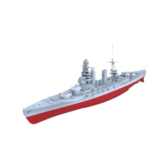 MRY-SFW SSC209S Japan Navy Nagato-class 2nd ship Mutsu Full Hull Resin Warship Military Ship Model Hobby Collection Unassembled Unpainted
