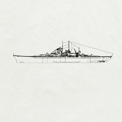 MRY-SFW SSC210 German Navy Scharnhorst-class Battlecruiser KMS Gneisenau Water Line Resin Warship Military Ship Model Hobby Collection Unassembled Unpainted