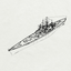 MRY-SFW SSC210S German Navy Scharnhorst-class Battlecruiser KMS Gneisenau Full Hull Resin Warship Military Ship Model Hobby Collection Unassembled Unpainted