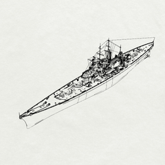 MRY-SFW SSC210S German Navy Scharnhorst-class Battlecruiser KMS Gneisenau Full Hull Resin Warship Military Ship Model Hobby Collection Unassembled Unpainted