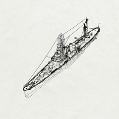 MRY-SFW SSC220 IJN Furutaka-class Kako 2nd ship Heavy Cruiser Water Line Resin Warship Military Ship Model Hobby Collection Unassembled Unpainted