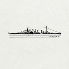 MRY-SFW SSC223 Royal Navy Norfolk-class Norfolk Heavy Cruiser Water Line