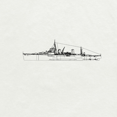 MRY-SFW SSC235 Argentine Navy Argentina-class Argentina Light Cruiser Water Line Resin Warship Military Ship Model Hobby Collection Unassembled Unpainted