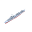 MRY-SFW SSC239S French Navy Le Fantasque-class Le Terrible Large Destroyer (1944) Full Hull Resin Warship Military Ship Model Hobby Collection Unassembled Unpainted