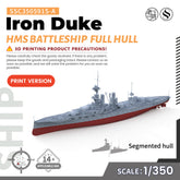 SSMODEL 591 Military Warship Model Kit HMS Iron Duke Battleship