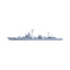SSC178 Military Model CNS Jianghu II Class Frigate Water Line